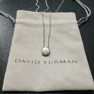 💖David Yurman💖 Petite Chatelaine Necklace in Sterling Silver with Pearl